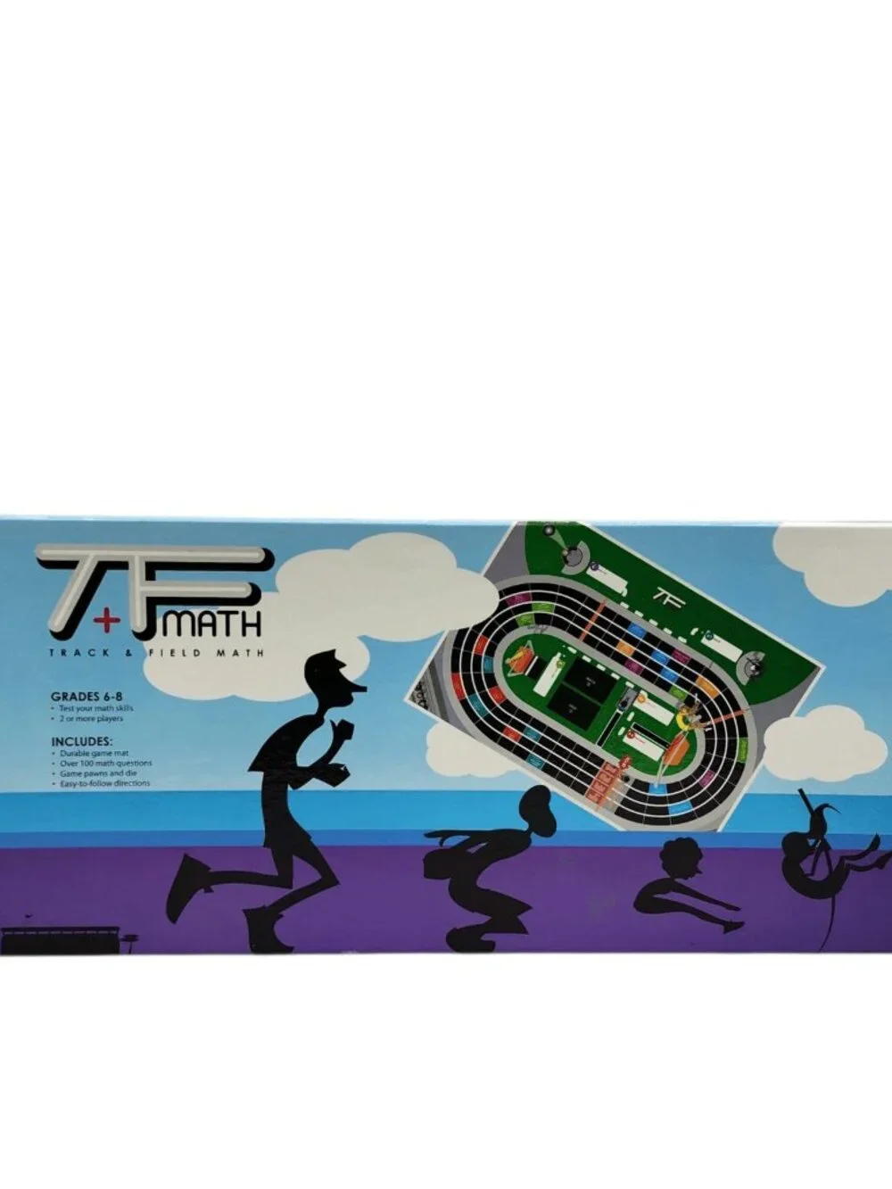 American Educational Track and Field Math Board Game 2-4 Players